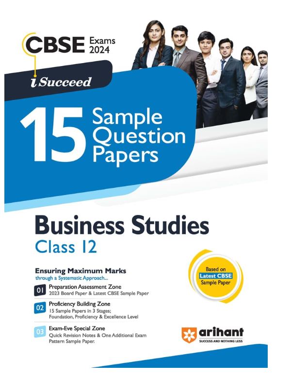 Arihant CBSE Sample Question Papers Class 12 Business Studies Book for 2024